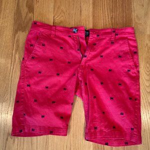 Mens Knickerbocker Vintage Designs Shorts Red w/ Black crabs - Flex 29